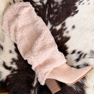 Shearling Cowboy Boots